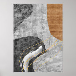 Modern Abstrakt Geometric Shapes Wall Art Poster