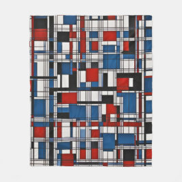 Modern Abstrakt Geometric Wall Art Fleecefilt