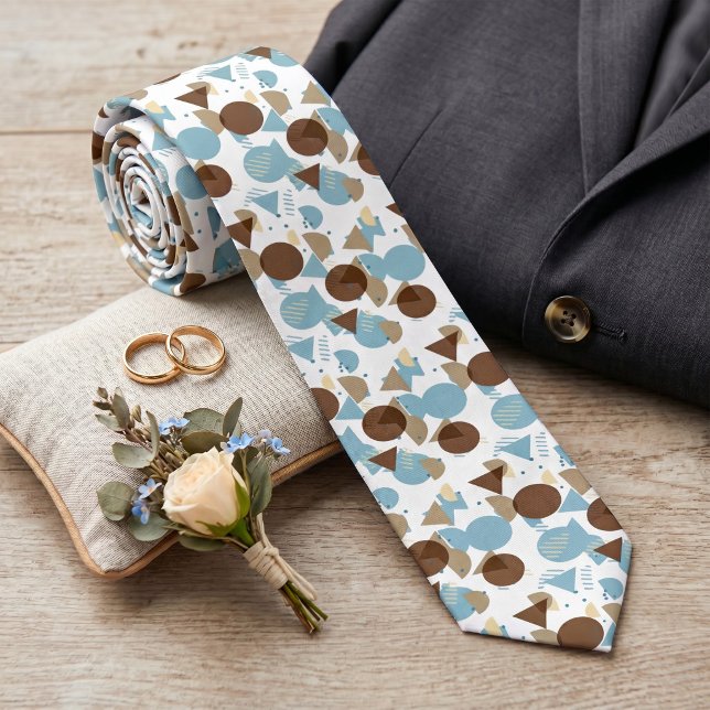 Modern Abstrakt Geometrisk 50-tals Konst Mönster Slips (Skapare uppladdad)