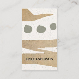 MODERN ABSTRAKT GEOMETRISK ART CERAMIC STRUKTUR VISITKORT