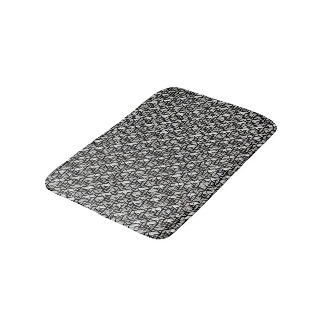 Modern abstrakt geometrisk digital mönster 1272 badrumsmatta (Vinklad)
