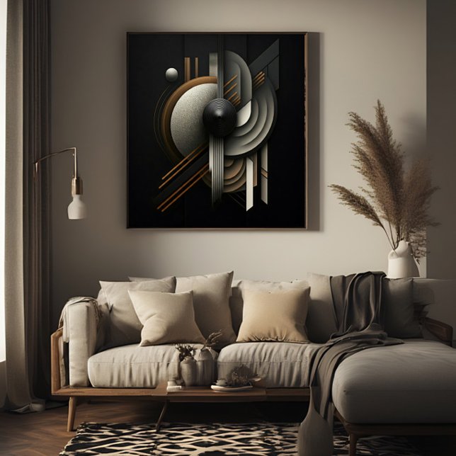 Modern Abstrakt Geometrisk Inspirerad Poster (Skapare uppladdad)
