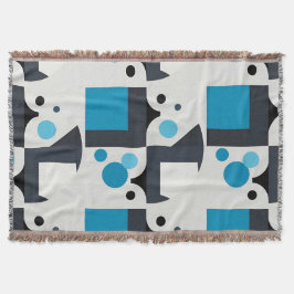 Modern Abstrakt Geometrisk Konst Filt