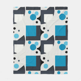 Modern Abstrakt Geometrisk Konst Fleecefilt