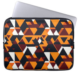 Modern abstrakt geometrisk mönster 1-bärbar dators laptop fodral