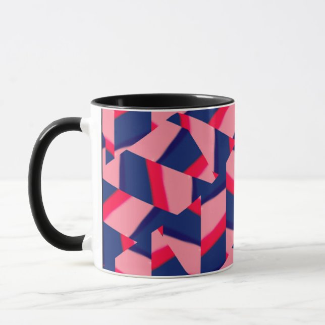 Modern abstrakt geometrisk mönster kaffekopp (Vänster)