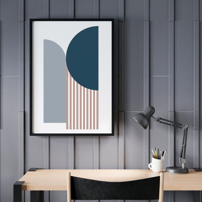 Modern Abstrakt Geometrisk Nutid Poster (Skapare uppladdad)