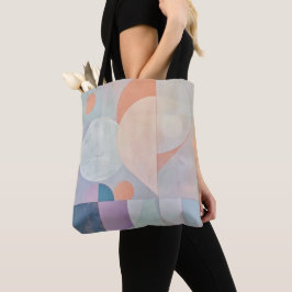 Modern Abstrakt Geometrisk Pastell Form från mitte Tygkasse