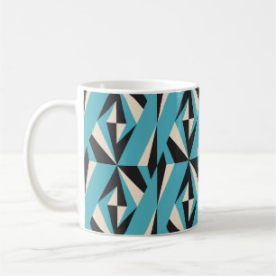 Modern abstrakt, geometrisk sömlös mönster med tr kaffemugg