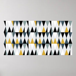 Modern abstrakt, geometrisk sömlös mönster med tr poster