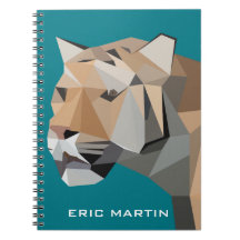 Modern Abstrakt Geometrisk Tiger Personligt Namn