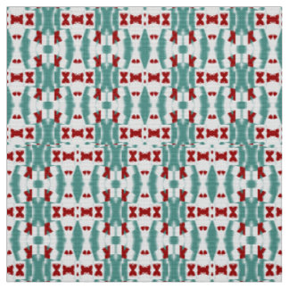 Modern Abstrakt Geometrisk Vinröd & Teal Sömlös Tyg