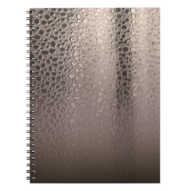 Modern Abstrakt Glamour Silver Rosa Roddguld Anteckningsbok (Framsidan)