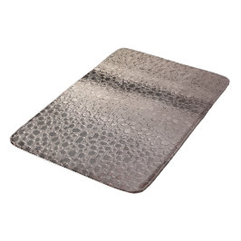 Modern Abstrakt Glamour Silver Rosa Roddguld Badrumsmatta