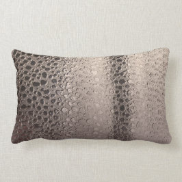 Modern Abstrakt Glamour Silver Rosa Rodnad Rosen G Lumbarkudde