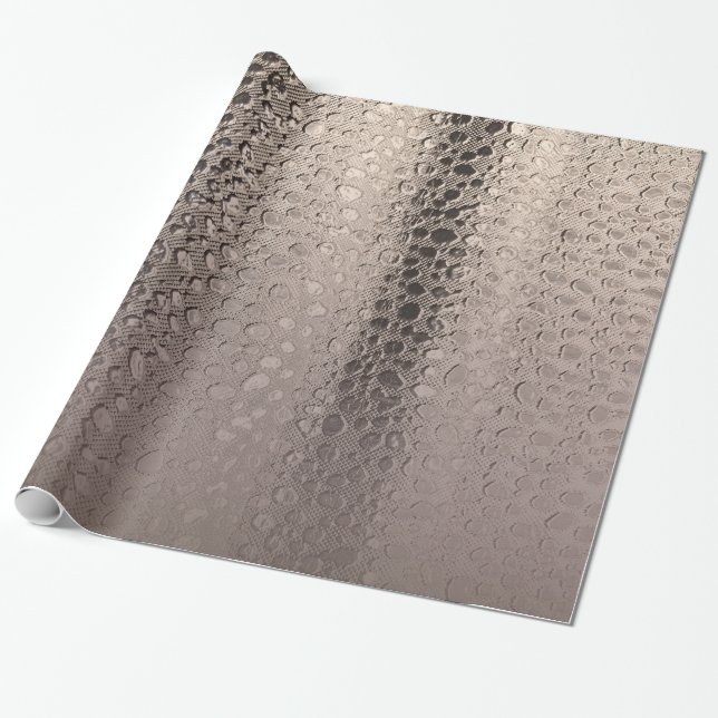Modern Abstrakt Glamour Silver Rosa Rodnad Rosen G Presentpapper (Utrullad)