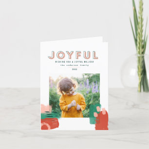 Modern abstrakt grafik röd, rosa + foto av grönt meddelande