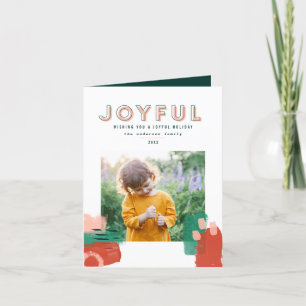 Modern abstrakt grafik röd, rosa + foto av grönt meddelande