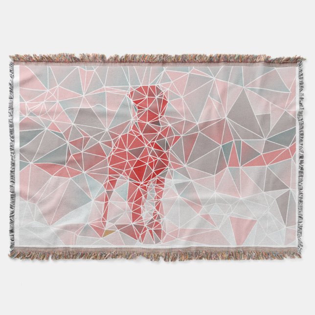 Modern abstrakt Great Dane filt  (Framsidan)