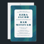 Modern Abstrakt Grönt Blue Anpassningsbar Pub Mitz Inbjudningar<br><div class="desc">Perfekt-kort för att tillkännage ett bat mitzvah, pub mitzvah eller annat judiskt firande! Hand skapade konst åt dig. FULLT ANPASSADE! Klicka på "Anpassa" ovan om du vill redigera texten. Klicka på "Redigera med design verktyg" om du vill justera typsnitt, färg och placeringar och ta bort baksidans design om du vill...</div>