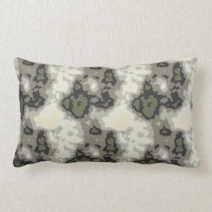 Modern Abstrakt Grönt Grått Beige Mönster Throw Pi Lumbarkudde