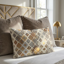 Modern Abstrakt Guld och Marmor Monogram