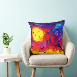 Modern Abstrakt Halloween Natt Kudde