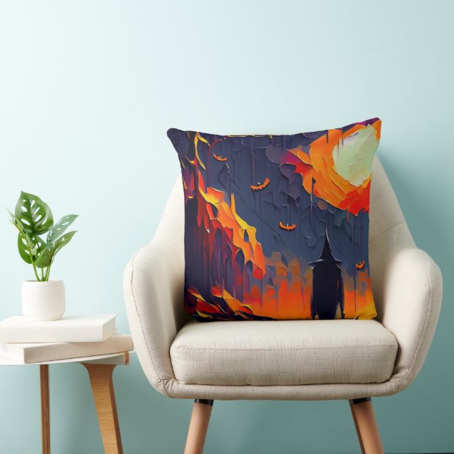 Modern Abstrakt Halloween Natt Kudde (Stol)