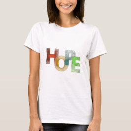 Modern Abstrakt HOPE Design Kvinnors T-Shirt