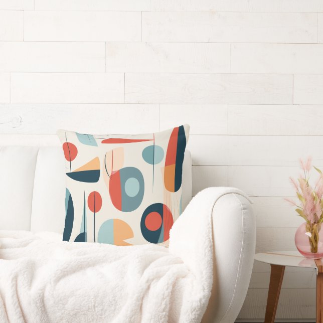 Modern Abstrakt i det feta medelårhundradet Kudde (Soffa)