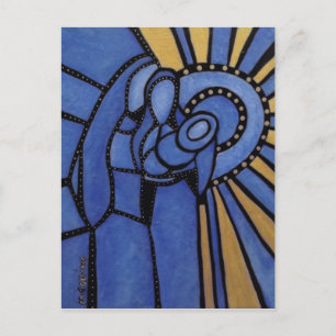 Modern Abstrakt i heliga-familjen Vykort