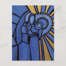 Modern Abstrakt i heliga-familjen Vykort