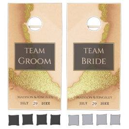 Modern Abstrakt i koraller 💡 Inky Oil Bröllop