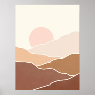 Modern Abstrakt i mitten av århundradet Poster