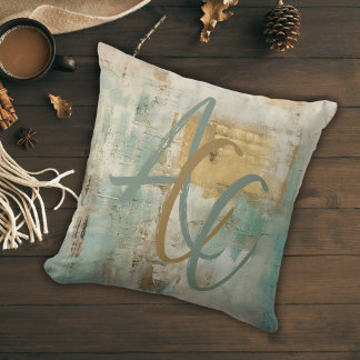 Modern Abstrakt i modern stil i monogrammat skript Kudde