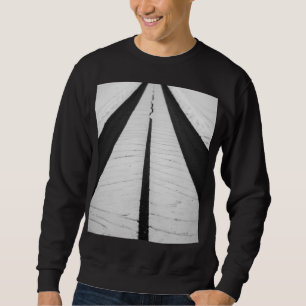 Modern Abstrakt Inslag T-Shirt Lång Ärmad Tröja