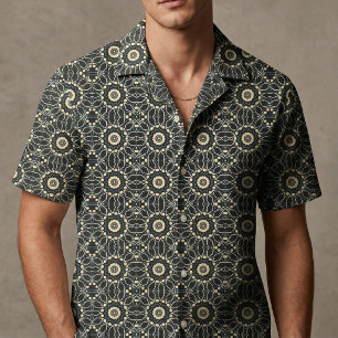 Modern Abstrakt Invecklad Boho Geometrisk Blommig Tyg