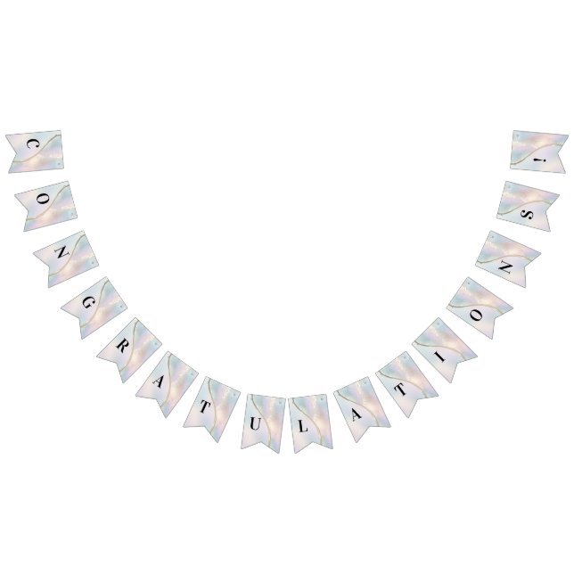 Modern Abstrakt Iridescent Bunting Flagga (Alla)