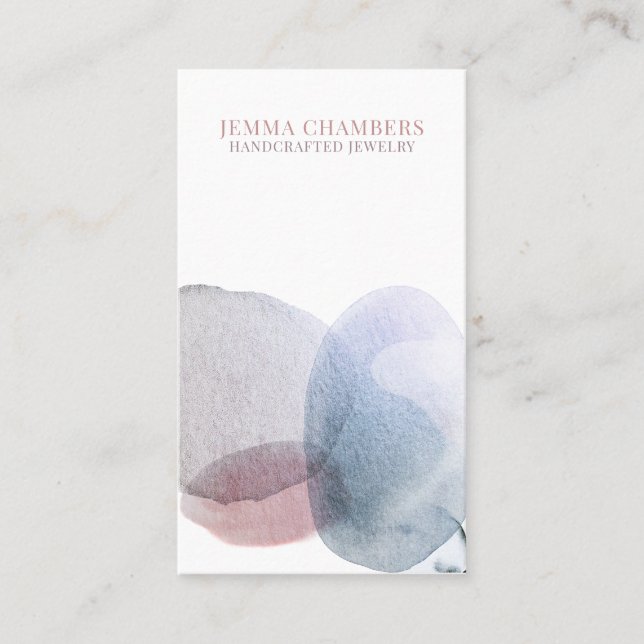 Modern Abstrakt judelry Designer Visitkort (Framsida)