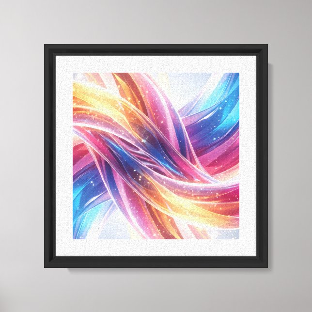 Modern abstrakt komposition full av ljus canvas (Framsida)