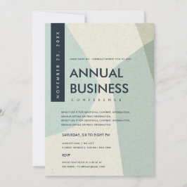 MODERN ABSTRAKT KONST AKVABLÅ KONFERENS EVENT INBJUDNINGAR