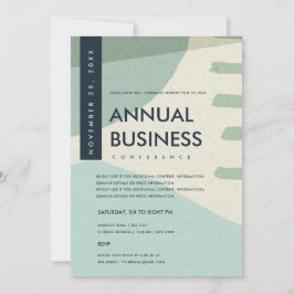 MODERN ABSTRAKT KONST AKVABLÅ KONFERENS EVENT INBJUDNINGAR