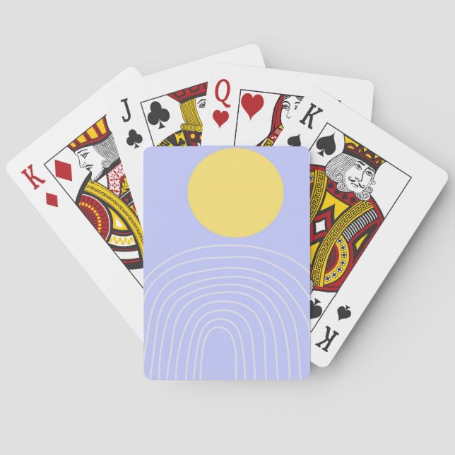 modern abstrakt konst casinokort (Baksidan)