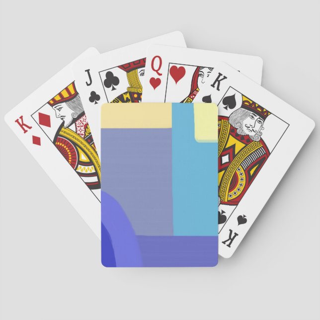 modern abstrakt konst casinokort (Baksidan)