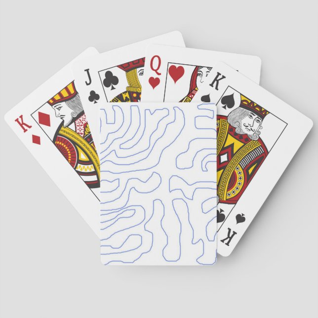 modern abstrakt konst casinokort (Baksidan)