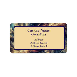 Modern Abstrakt konst för konsult Adressetikett