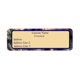 Modern Abstrakt konst för konsult Returadress Etikett