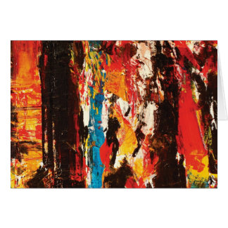 Modern abstrakt konst hälsningskort