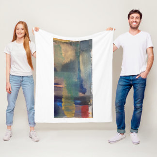 Modern Abstrakt Konst Kast Fleecefilt