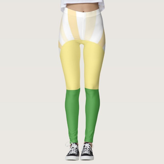 modern abstrakt konst leggings (Framsida)